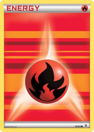 Image of Fire Energy 076/83  - Reverse Holofoil Generations - Common