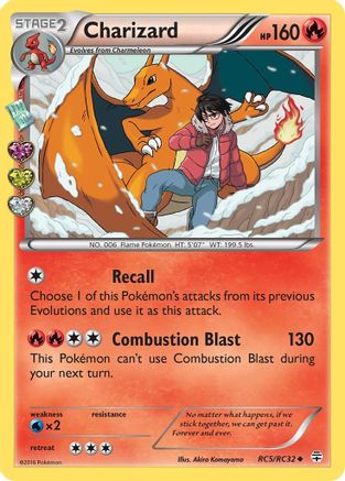 Image of Charizard RC5/RC32  - Holofoil Generations Radiant Collection - Uncommon