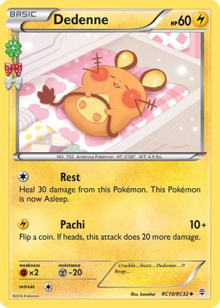 Image of Dedenne RC10/RC32  - Holofoil Generations Radiant Collection - Uncommon