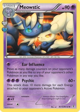 Image of Meowstic RC15/RC32  - Holofoil Generations Radiant Collection - Uncommon