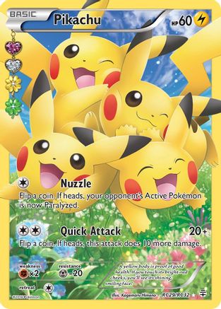 Image of Pikachu (Full Art) RC29/RC32  - Holofoil Generations Radiant Collection - Ultra Rare