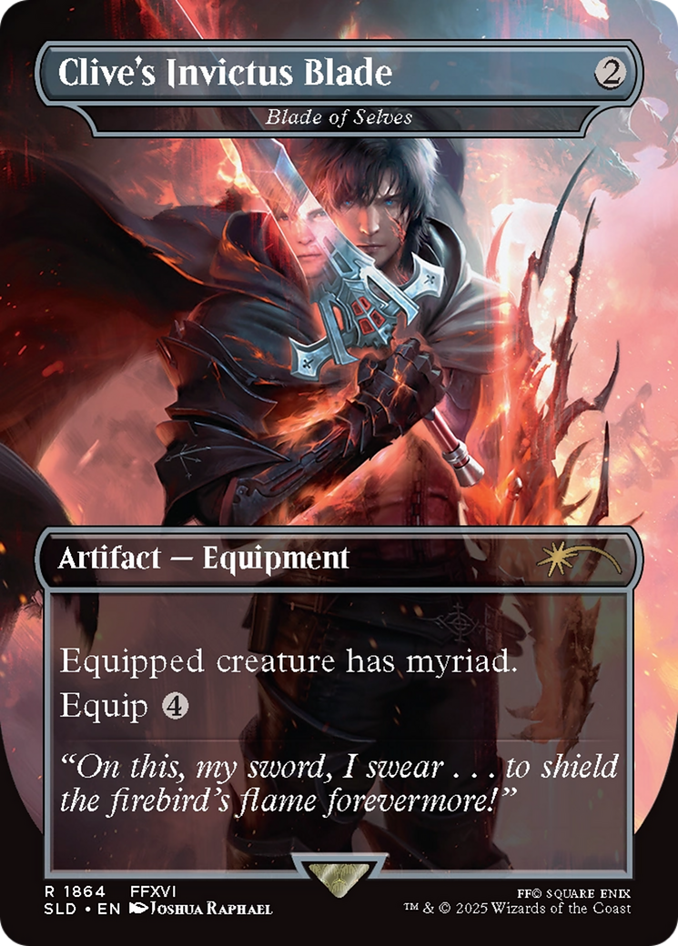 Image of Clive's Invictus Blade - Blade of Selves (SLD-1864) - Secret Lair Drop / Clive's Invictus Blade (Borderless)