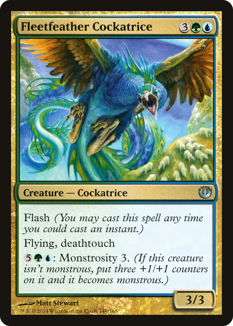 Image of Fleetfeather Cockatrice (JOU-149) - Journey into Nyx Foil