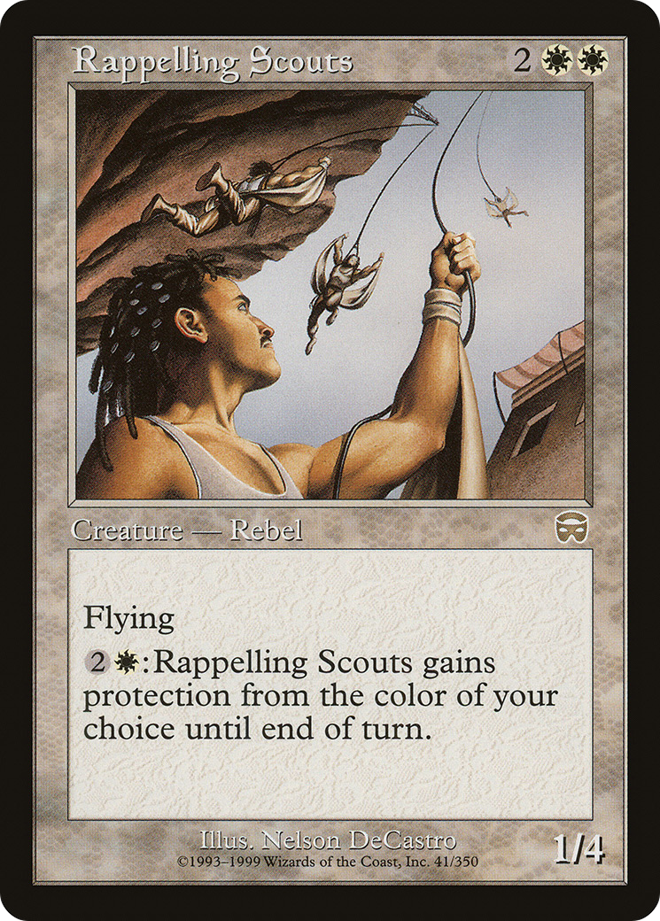 Image of Rappelling Scouts (MMQ-041) - Mercadian Masques Foil