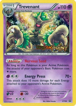 Image of Trevenant (Prerelease) XY94  - Holofoil XY Promos - Promo