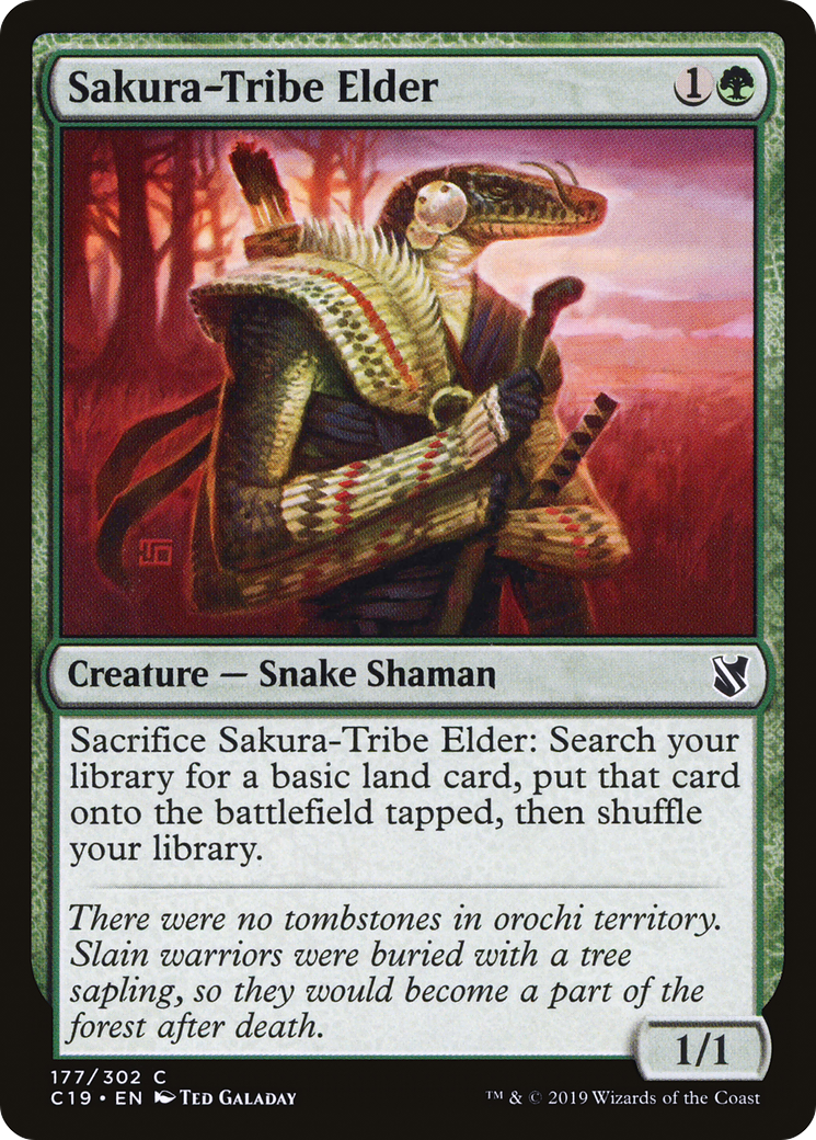 Image of Sakura-Tribe Elder (C19-177) - Commander 2019