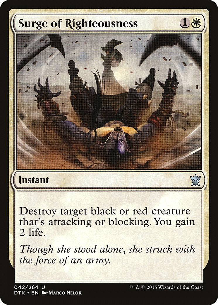 Image of Surge of Righteousness (DTK-042) - Dragons of Tarkir