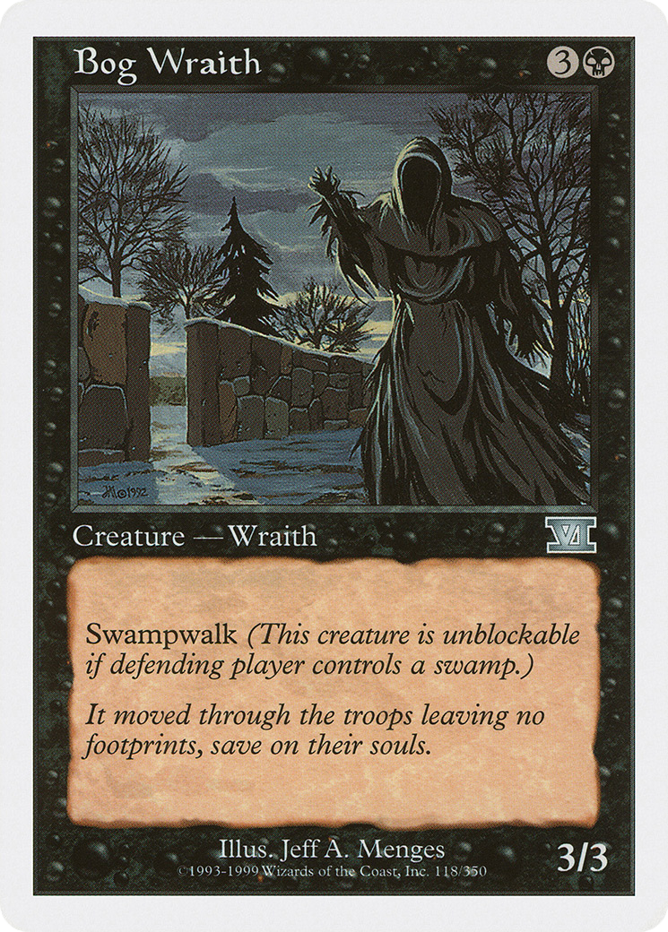 Image of Bog Wraith (6ED-118) - Classic Sixth Edition