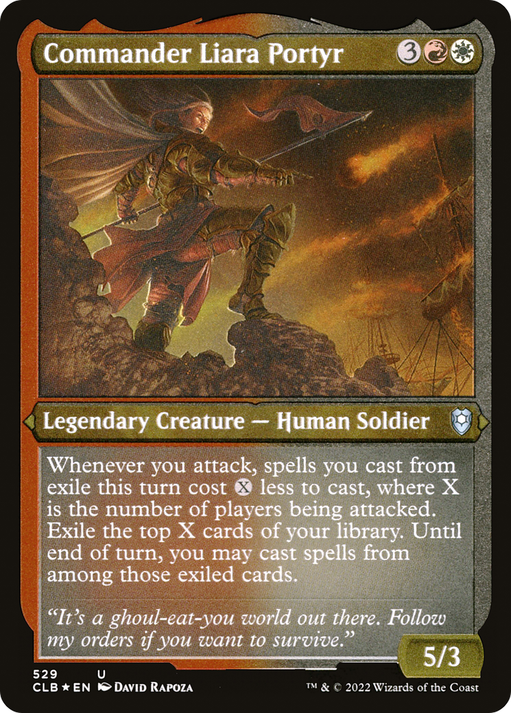 Image of Commander Liara Portyr (CLB-529) - Commander Legends: Battle for Baldur's Gate Etched Foil