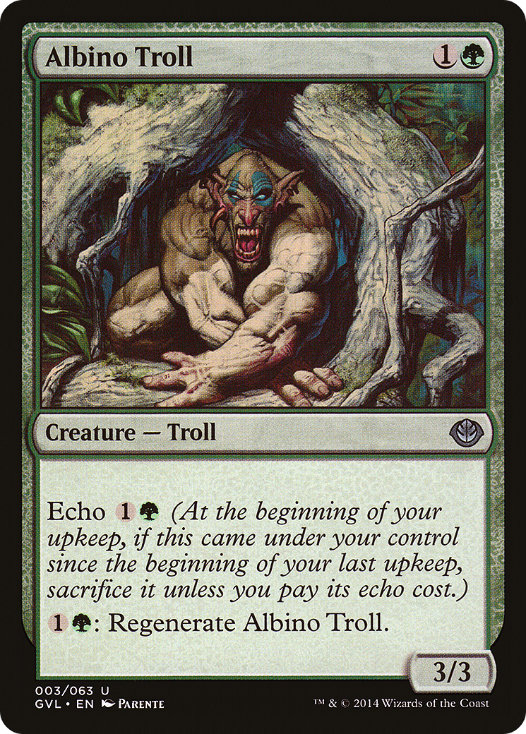 Image of Albino Troll (DD3-003) - Duel Decks Anthology: Garruk vs. Liliana