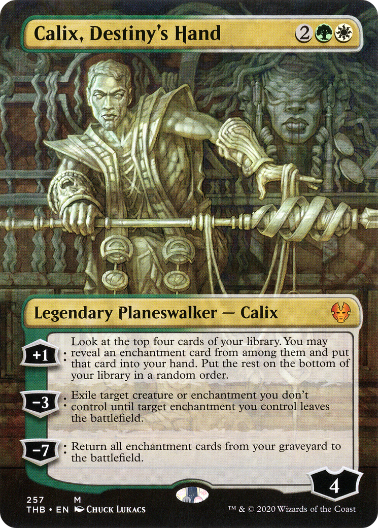 Image of Calix, Destiny's Hand (Borderless) (THB-257) - Theros Beyond Death (Borderless)