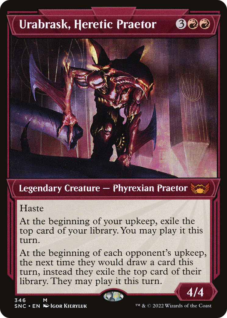 Image of Urabrask, Heretic Praetor (Showcase) (SNC-346) - Streets of New Capenna: (Showcase) Foil