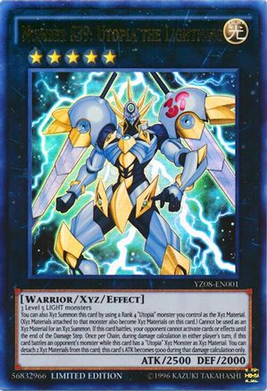 Image of Number S39: Utopia the Lightning (YZ08-EN001) - Yu-Gi-Oh! ZEXAL Manga Promotional Cards Limited