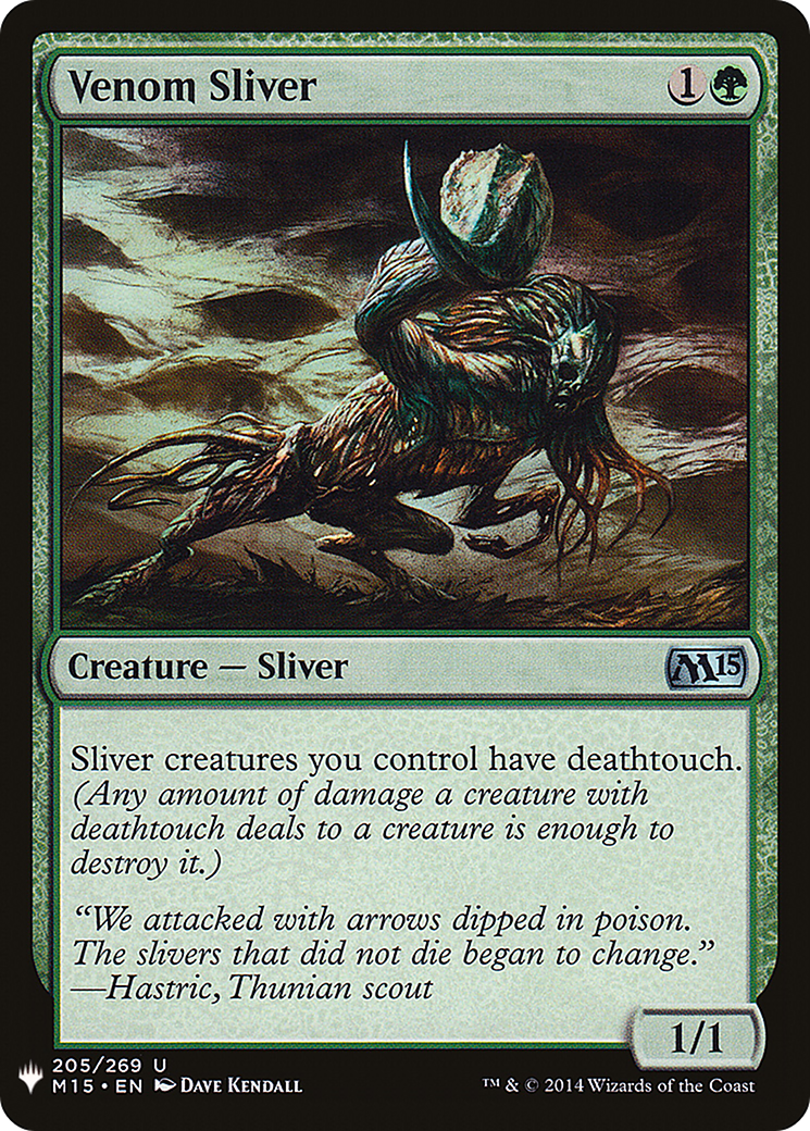 Image of Venom Sliver (LIST-205) - The List