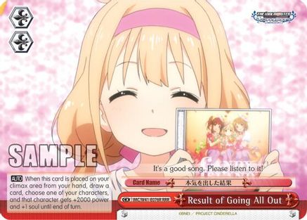 Image of Result of Going All Out (RRR) (IMC/W41-E076R RRR) - The iDOLM@STER Cinderella Girls