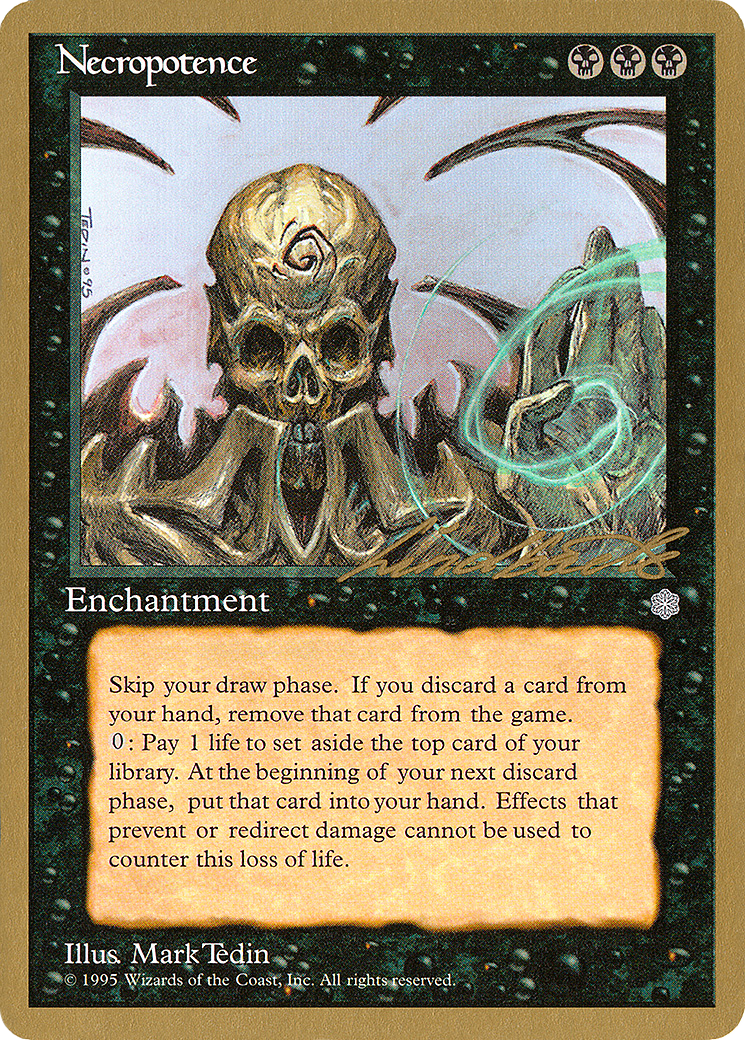 Image of Necropotence - 1996 Leon Lindback (ICE) (WCD-) - Pro Tour Collector Set