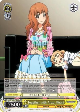 Image of Together with Anzu, Kirari (A) (IMC/W41-TE13a TD) - The iDOLM@STER Cinderella Girls