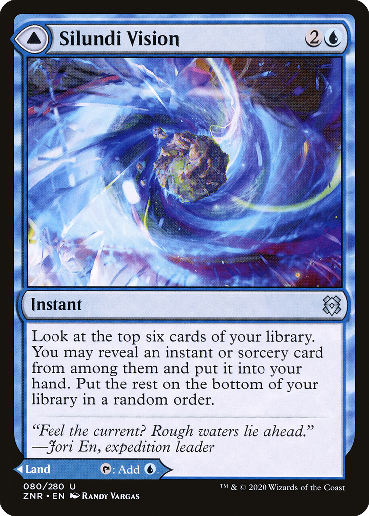 Image of Silundi Vision (ZNR-080) - Zendikar Rising Foil