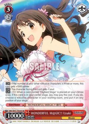 Image of WONDERFUL M@GIC!! Uzuki (SR) (IMC/W41-TE35S SR) - The iDOLM@STER Cinderella Girls