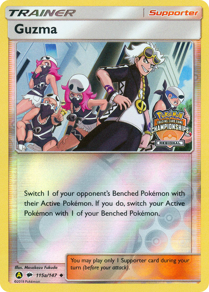 Image of Guzma 115a  - Reverse Holofoil Burning Shadows - Uncommon