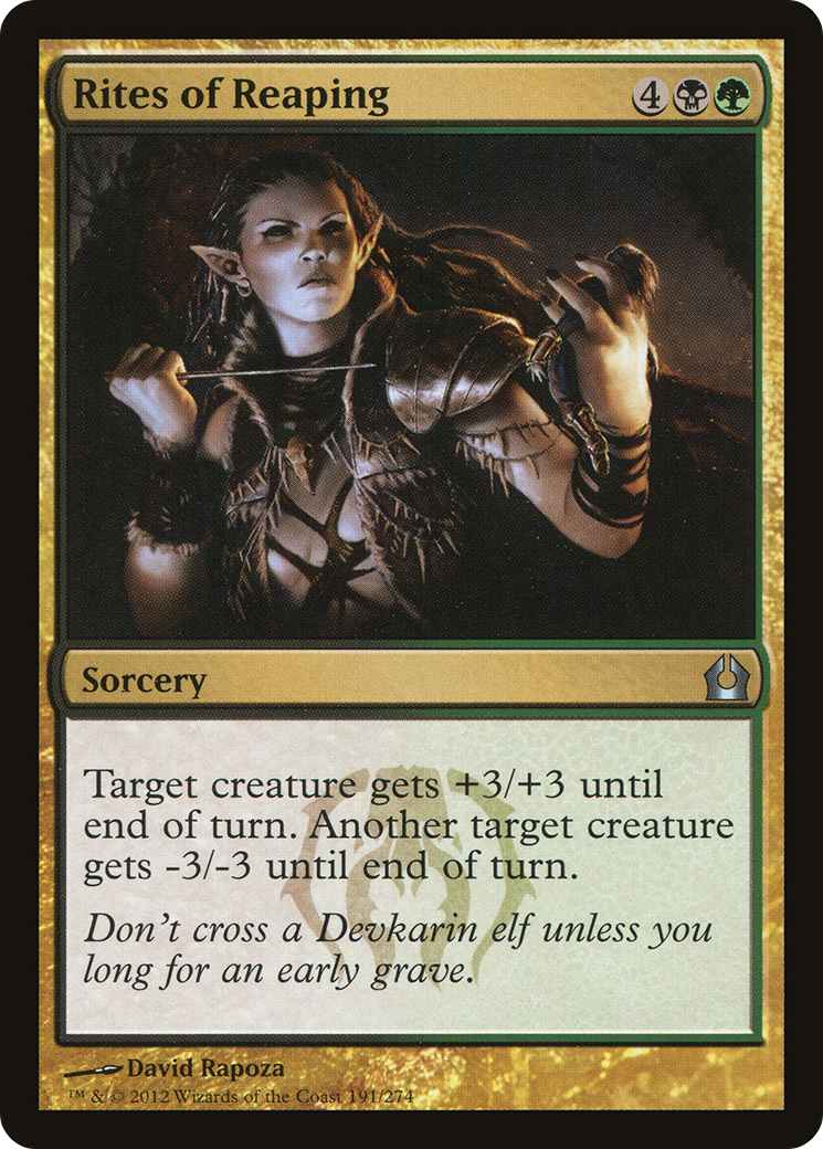Image of Rites of Reaping (RTR-191) - Return to Ravnica Foil