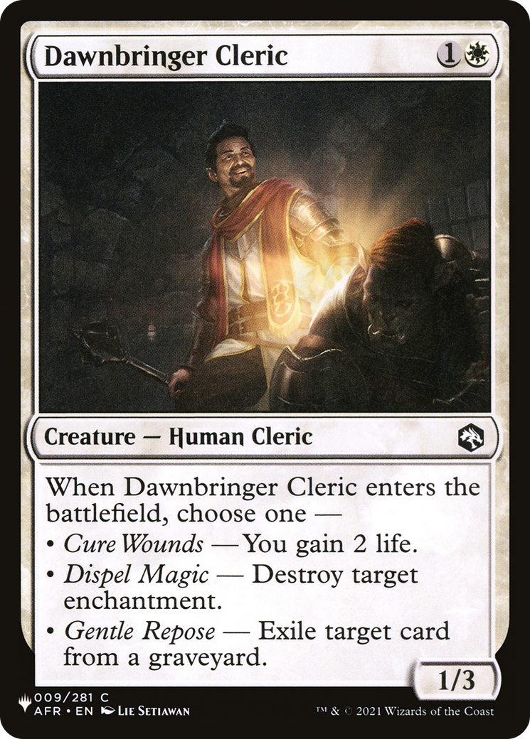 Image of Dawnbringer Cleric (LIST-AFR-9) - The List