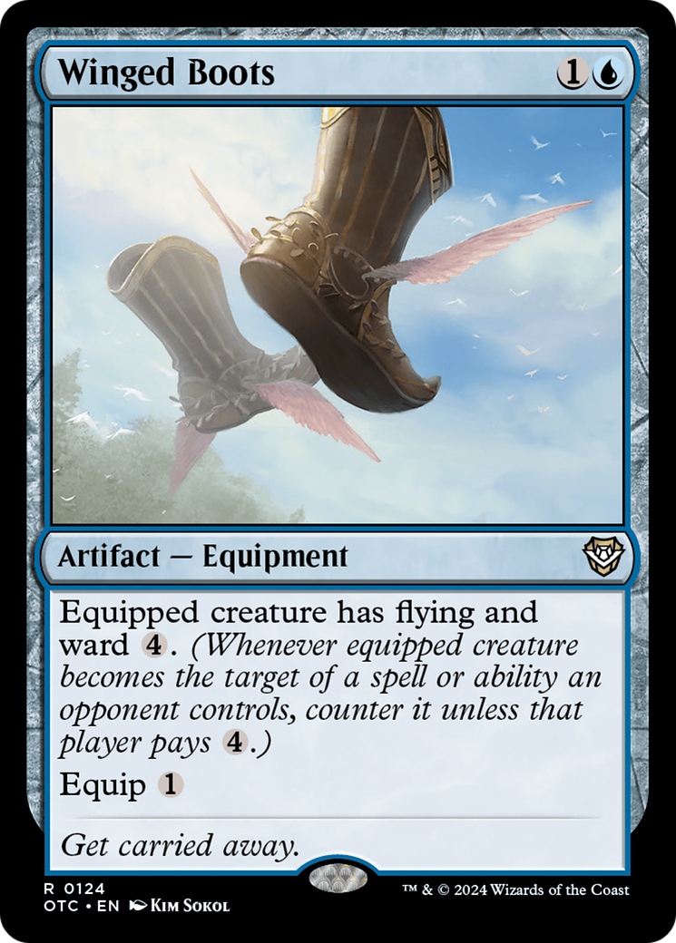 Image of Winged Boots (OTC-124) - Outlaws of Thunder Junction Commander