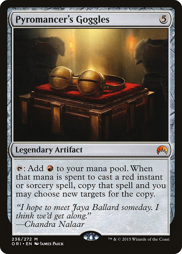 Image of Pyromancer's Goggles (ORI-236) - Magic Origins Foil