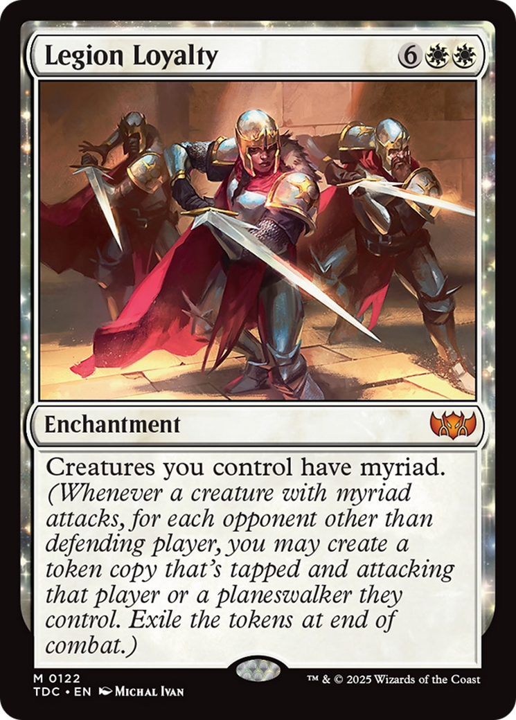 Image of Legion Loyalty (TDC-122) - Commander: Tarkir: Dragonstorm: (enchantment)