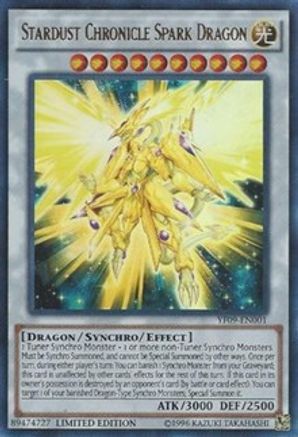 Image of Stardust Chronicle Spark Dragon (YF09-EN001) - Yu-Gi-Oh! 5D's Manga Promotional Cards Limited