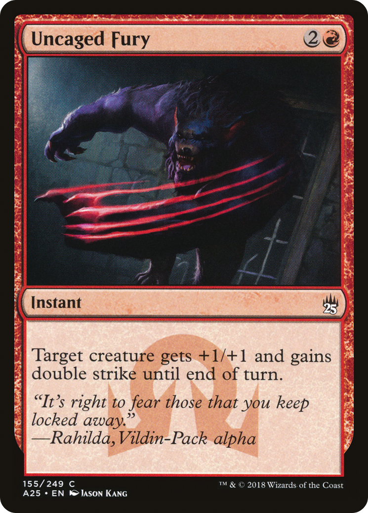 Image of Uncaged Fury (A25-155) - Masters 25 Foil