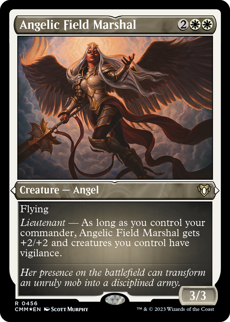 Image of Angelic Field Marshal (CMM-456) - Commander Masters Etched Foil