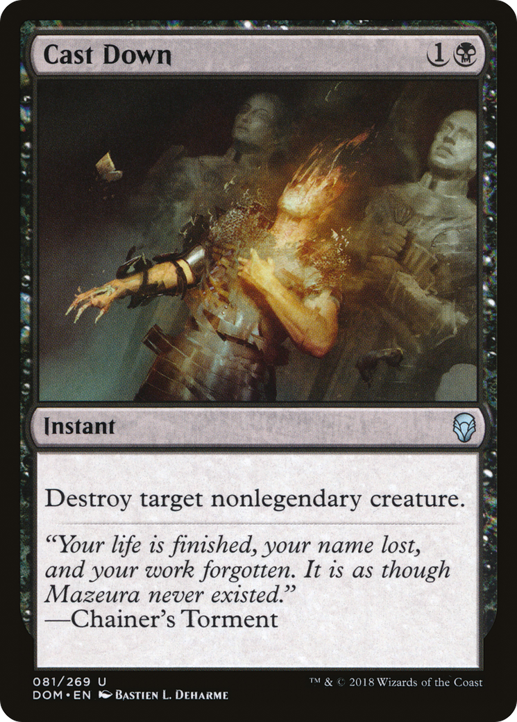 Image of Cast Down (DOM-081) - Dominaria Foil