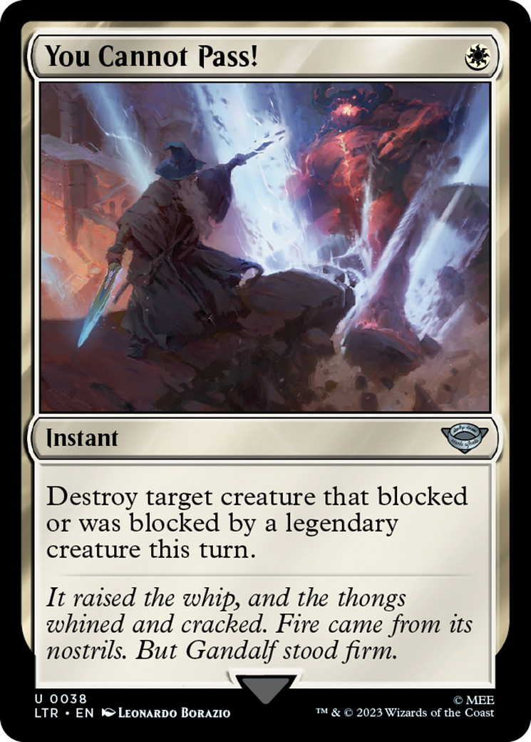Image of You Cannot Pass! (LTR-038) - The Lord of the Rings: Tales of Middle-earth Foil