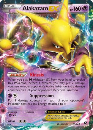 Image of Alakazam EX 025/124  - Holofoil XY  Fates Collide - Ultra Rare