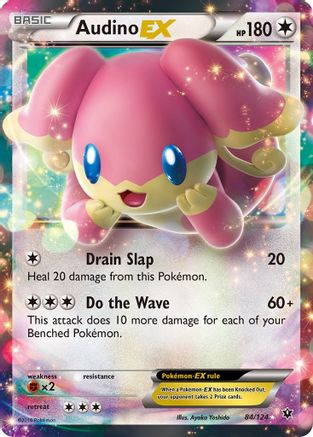 Image of Audino EX 084/124  - Holofoil XY  Fates Collide - Ultra Rare