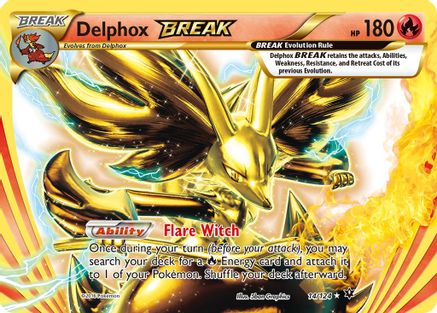 Image of Delphox BREAK 014/124  - Holofoil XY  Fates Collide - Rare BREAK