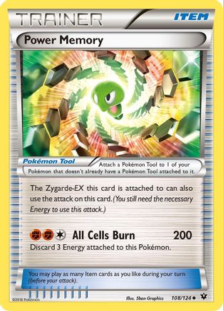 Image of Power Memory 108  - Reverse Holofoil XY  Fates Collide - Uncommon