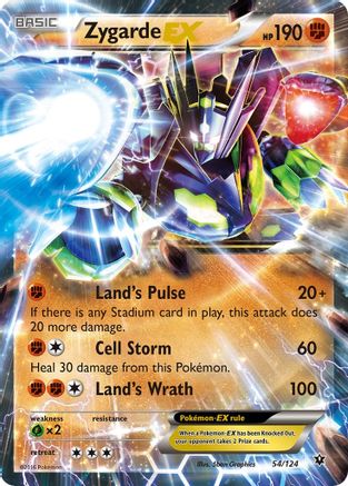 Image of Zygarde EX 054/124  - Holofoil XY  Fates Collide - Ultra Rare