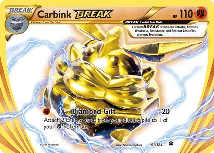 Image of Carbink BREAK 051/124  - Holofoil XY  Fates Collide - Rare BREAK