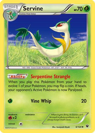 Image of Servine 006/124  XY  Fates Collide - Uncommon