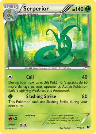 Image of Serperior 007/124  XY  Fates Collide - Rare
