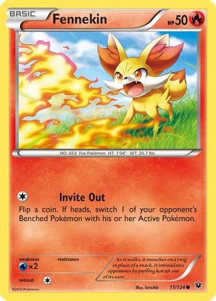 Image of Fennekin (11) 011/124  XY  Fates Collide - Common