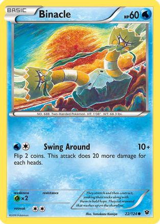 Image of Binacle 022/124  XY  Fates Collide - Common