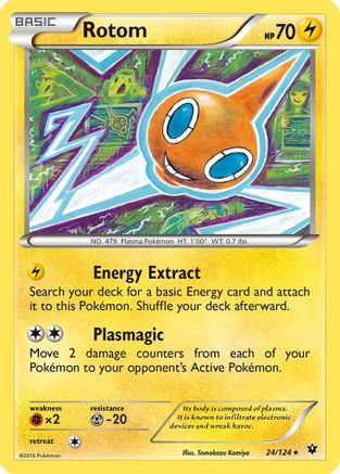 Image of Rotom 024/124  - Reverse Holofoil XY  Fates Collide - Rare