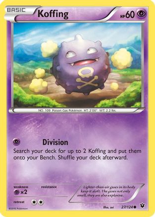 Image of Koffing 027/124  XY  Fates Collide - Common