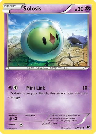 Image of Solosis 033/124  - Reverse Holofoil XY  Fates Collide - Common