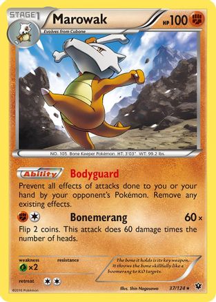 Image of Marowak 037/124  XY  Fates Collide - Rare