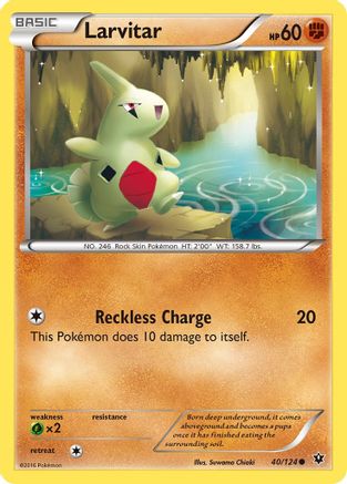 Image of Larvitar (40) 040/124  XY  Fates Collide - Common