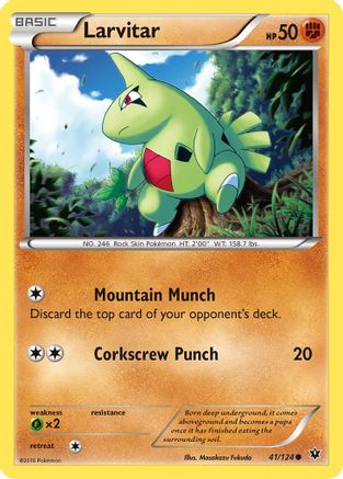 Image of Larvitar (41) 041/124  XY  Fates Collide - Common